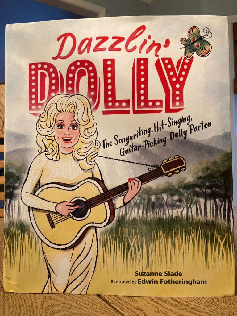 Dazzlin’ Dolly is an illustrated book looking at the early life of one of pop culture’s most generous and endearing influences, Dolly Parton.