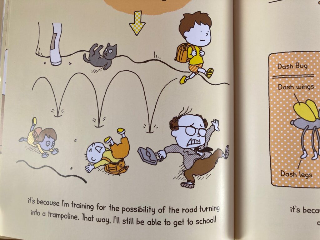 I Can Explain is a surreal look at how kids (and people) illogically excuse bad habits. It’s done via laughter in a way that ages 5 and up will howl over.