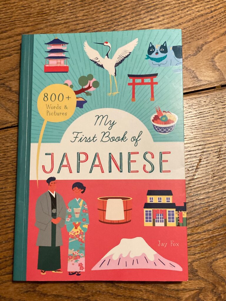 My First Book of Japanese is a vocabulary-centric way of learning blocks of the language. Its illustrations and presentation make it great for ages seven and up.