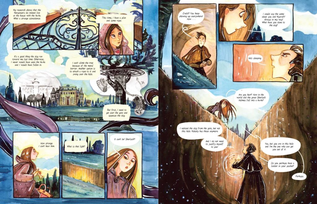 Enola Holmes: The Graphic Novels Book Two, collects graphic novels 4, 5 and 6 in this beautifully illustrated and smart series that follows the books.