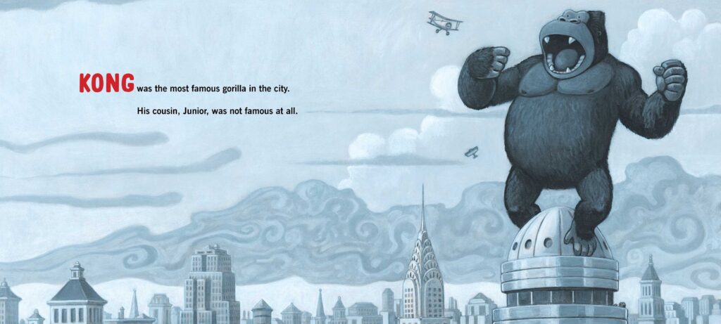 King Kong’s Cousin is an illustrated book-with great art, at comparing yourself to others and how we’re all great, even if we don’t see it that way.