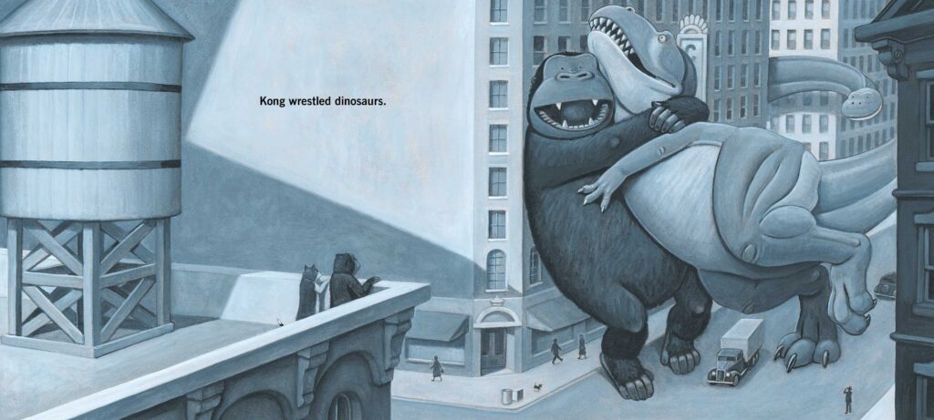 King Kong’s Cousin is an illustrated book-with great art, at comparing yourself to others and how we’re all great, even if we don’t see it that way.