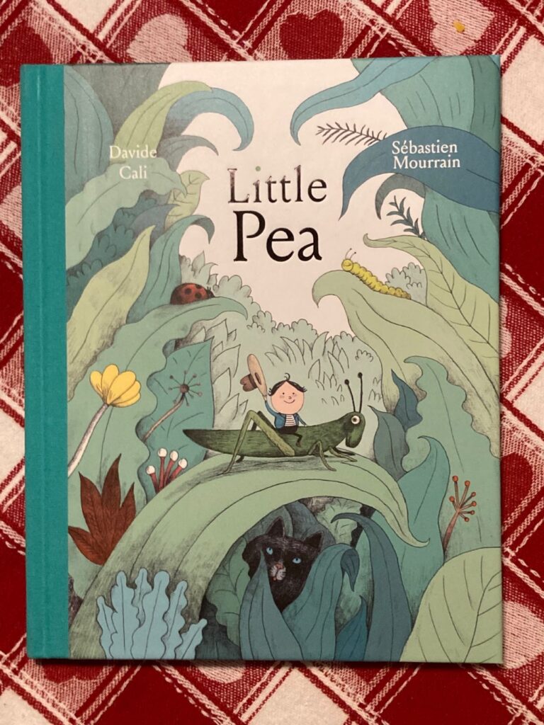 Little Pea is a very simple book with a message crawlers through first will enjoy and grin at, with art that’s as detailed or as simple as you need it to be.