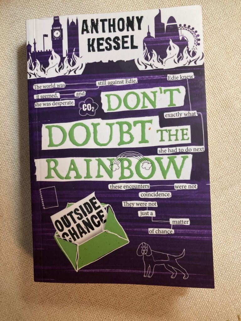 Outside Chance, the second book in the Don’t Doubt The Rainbow series is smart YA that also satisfies mglit fans with action, mystery and realistic fiction.