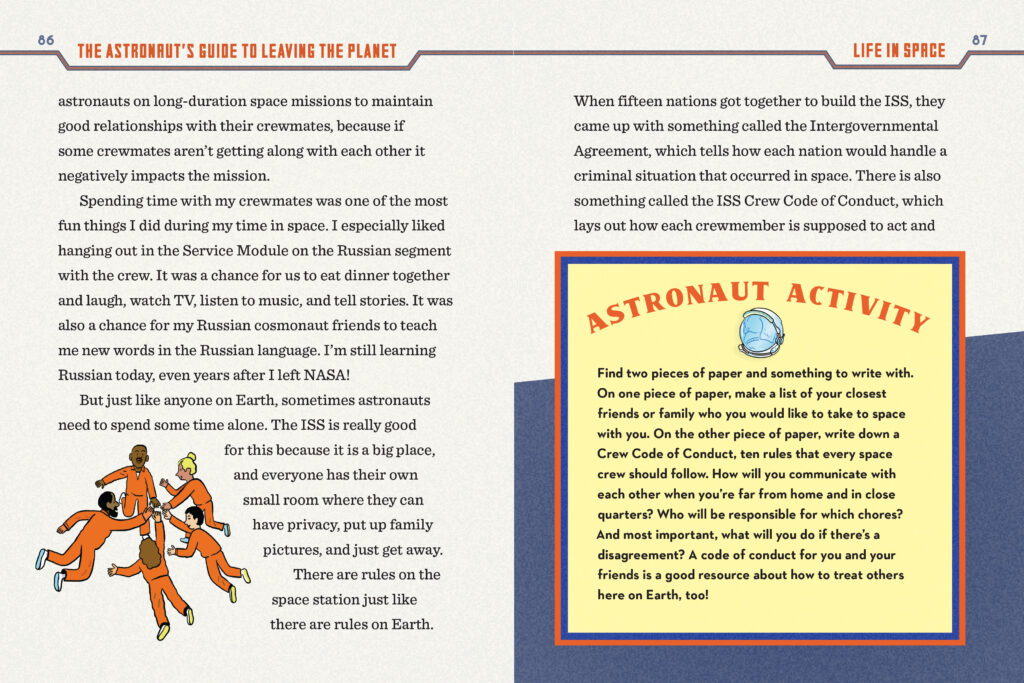 The Astronaut’s Guide to Leaving the Planet is an entertaining chapter book that’s custom made for 5th or 6th graders to learn about an out-of-this-world profession.