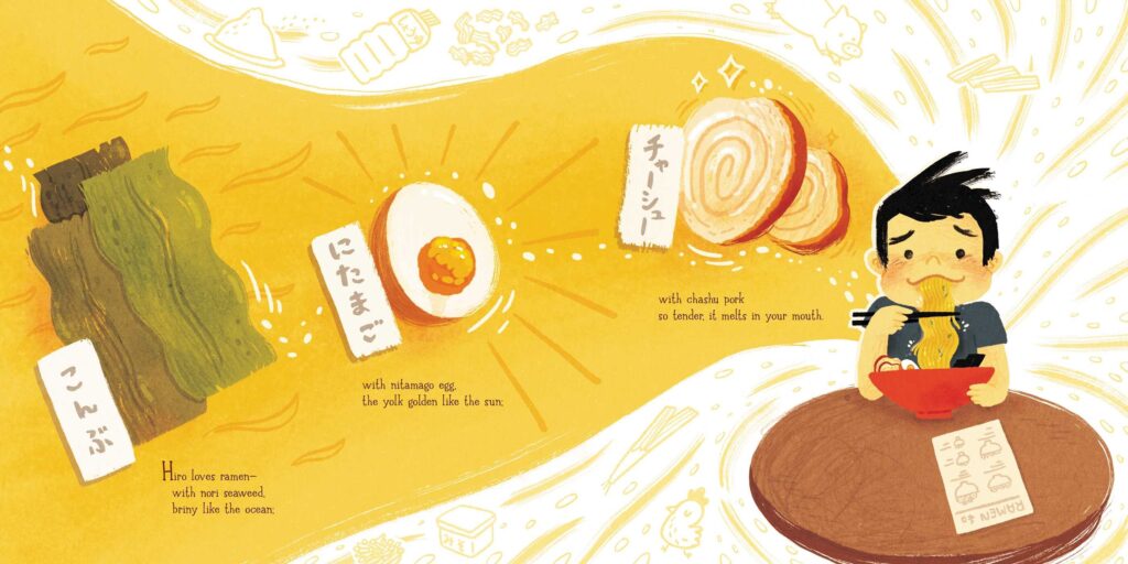 Ramen For Everyone is an illustrated book that uses cooking as a way to show resilience, overcoming frustration, as well as, family bonding.