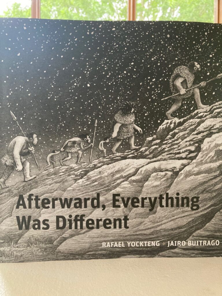 Afterward, Everything Was Different is a wordless book whose art does the thought-provoking talking, but then the author’s note makes it weird.