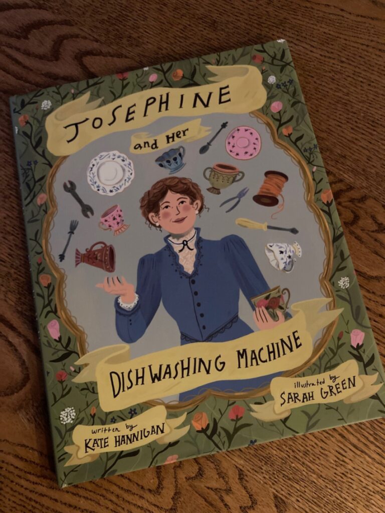 Josephine and Her Dishwashing Machine is an illustrated book that examines the inventor of an appliance most of us use daily, but know nothing about its origin.