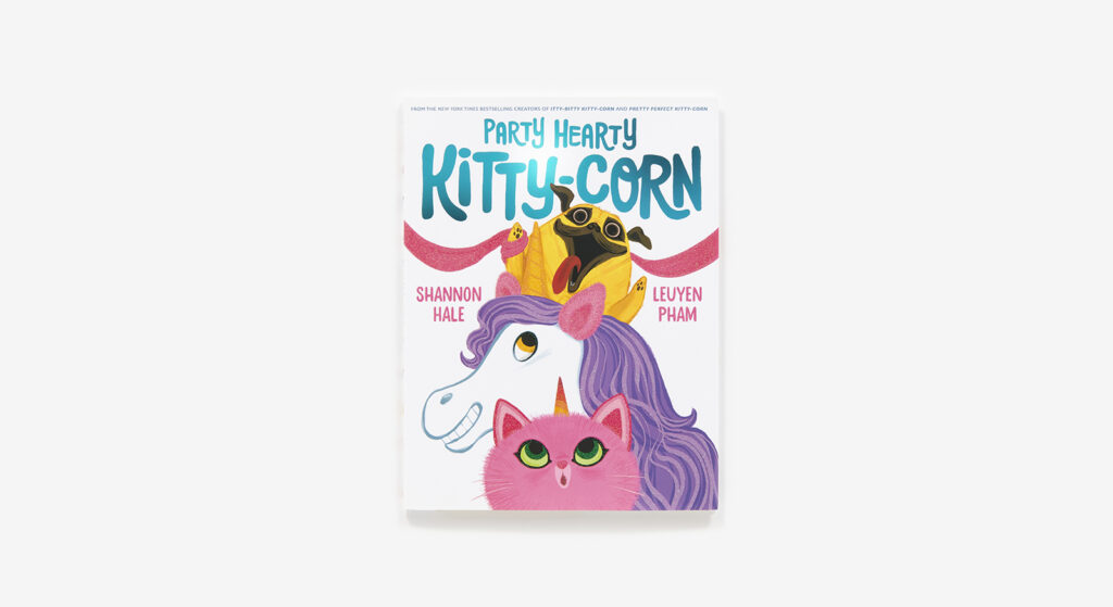 Party Hearty Kitty-Corn is illustrated book giddiness that runs with energy and soft lessons for pre-k and early elementary.