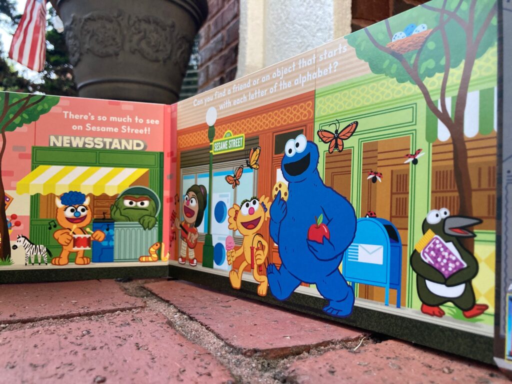 All Aboard! The Sesame Street Subway is an Abrams Extend-A-Book and stretches out the pages to where those who love Big Bird can ride along in a book that they’ll love.