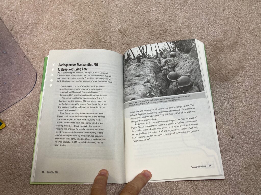 Men of the 65th is a non-fiction look at this Puerto Rican regiment that served heroically but was castigated due to prejudice.