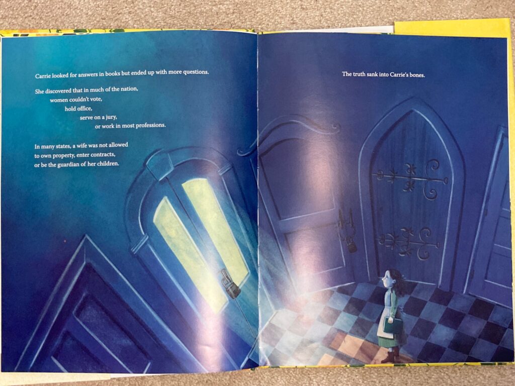 Dare to Question is an illustrated book on women’s right to vote that speaks on a level that early elementary will understand and maybe build their own questions.