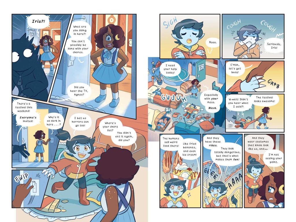 Misfit Mansion does resemble some graphic novels that didn’t measure up, but this one has enough variety to make it fun for girls aged eight and up.