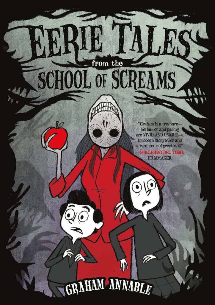 Eerie Tales from the School of Screams is an all-age graphic novel that doubles as all-age horror. It’s scary, whilst maintaining humor, heart and creativity.