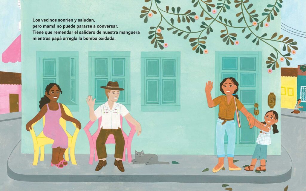 El Dia Del Agua opens the window for learning Spanish through an illustrated book that doubles as a world view on other cultures.