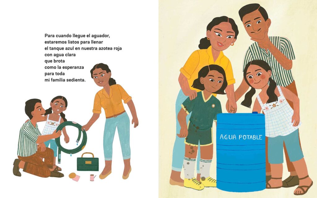 El Dia Del Agua opens the window for learning Spanish through an illustrated book that doubles as a world view on other cultures.