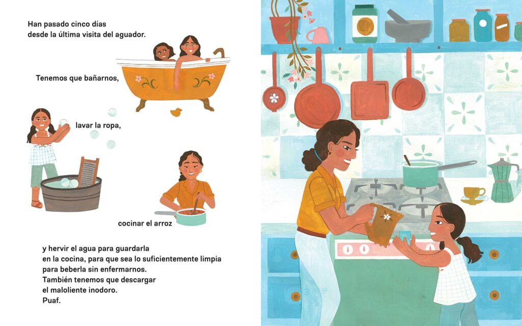 El Dia Del Agua opens the window for learning Spanish through an illustrated book that doubles as a world view on other cultures.