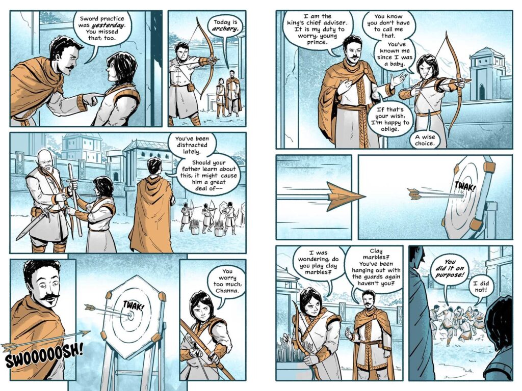 Enlightened is a graphic novel that’s far from sufferable on Siddhartha, the young prince who became Buddha, with stark colors and vivid illustrations.