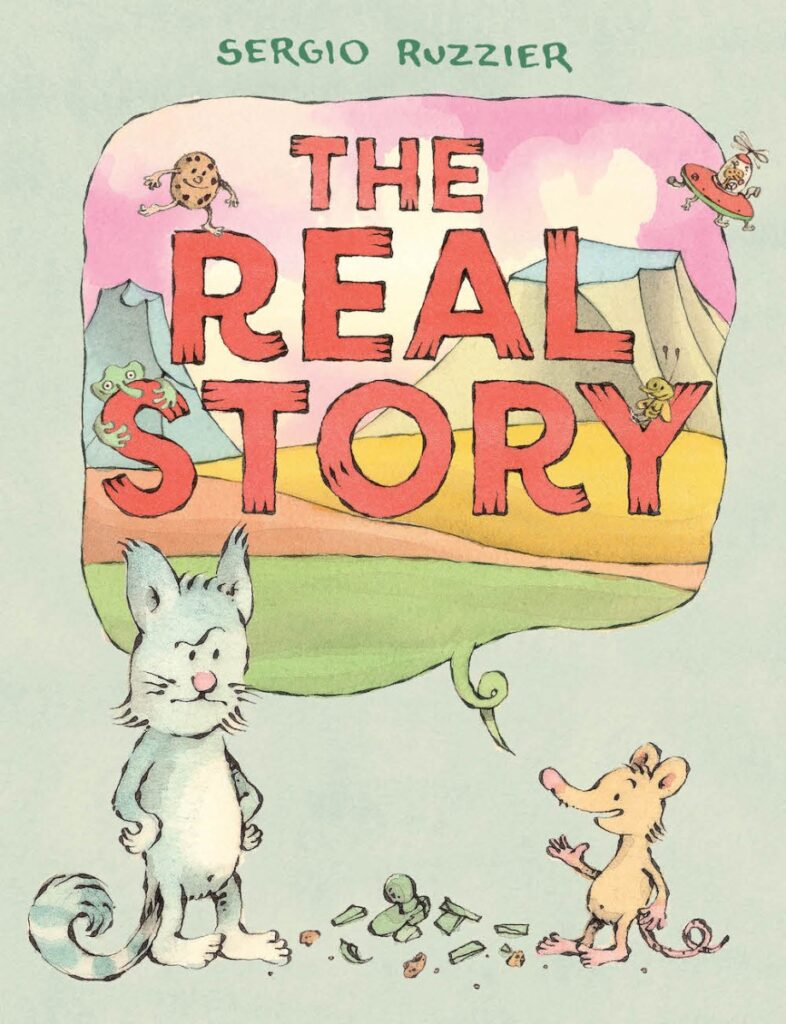 The Real Story is a sublime illustrated book that uses its intelligence and creativity to be funny, really laugh-out-loud funny for ages three and up.