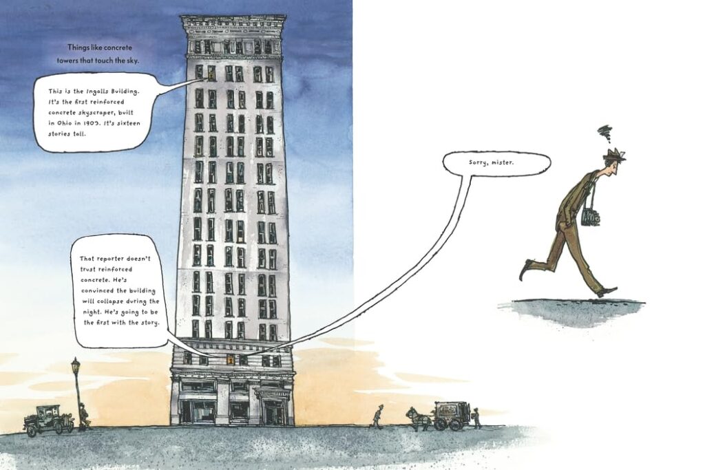 Concrete: From the Ground Up is a children’s illustrated book that takes a fascinating look at the potentially uninteresting world of concrete and what a difference it has made.