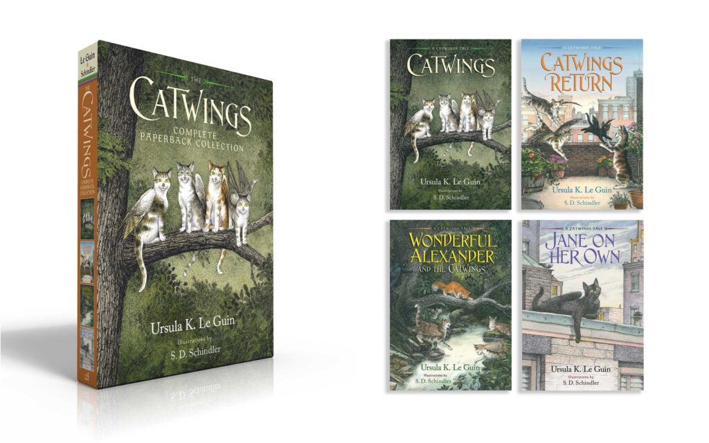 The Catwings Complete Collection is the book series for getting kindergarten through fourth engage in chapter books.