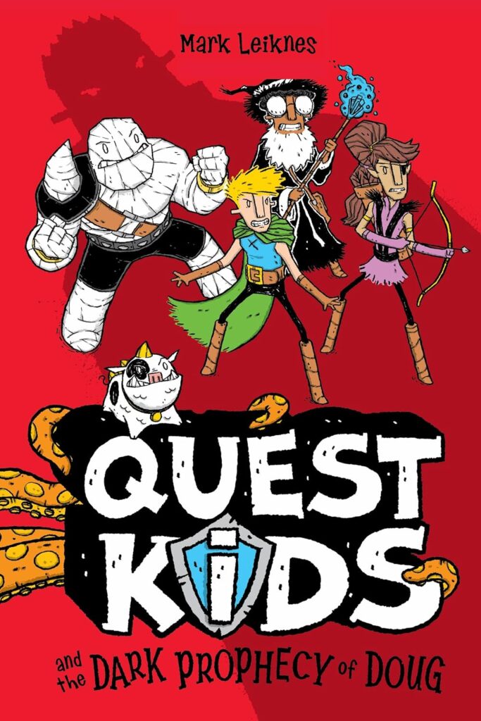 Quest Kids and the Dark Prophecy of Doug blends comic style art and quickly paced text for an mglit series that spans elementary and middle school.