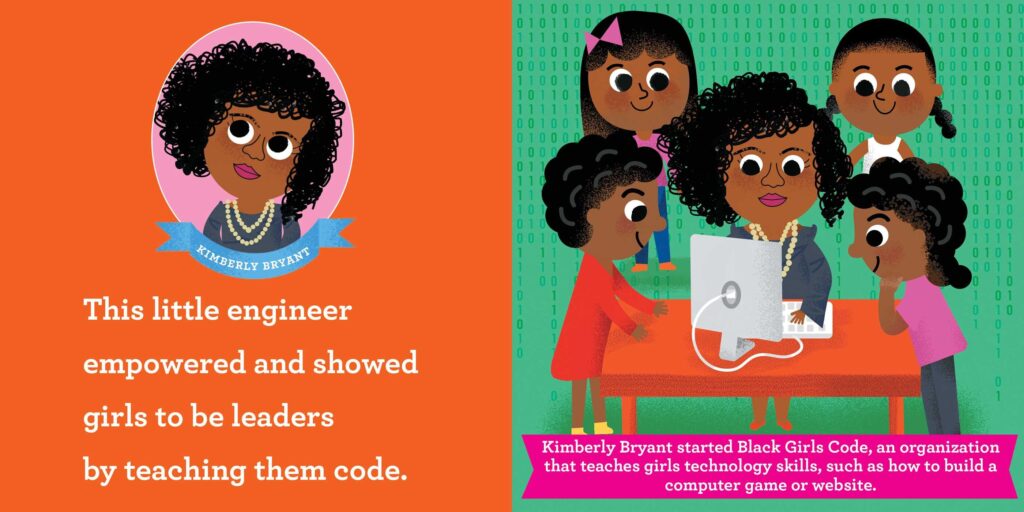 This Little Engineer: A Think-and-do-Primer is a board book that makes crawlers through 2nd grade think, but also clears up the vague definition of “what is an engineer?”