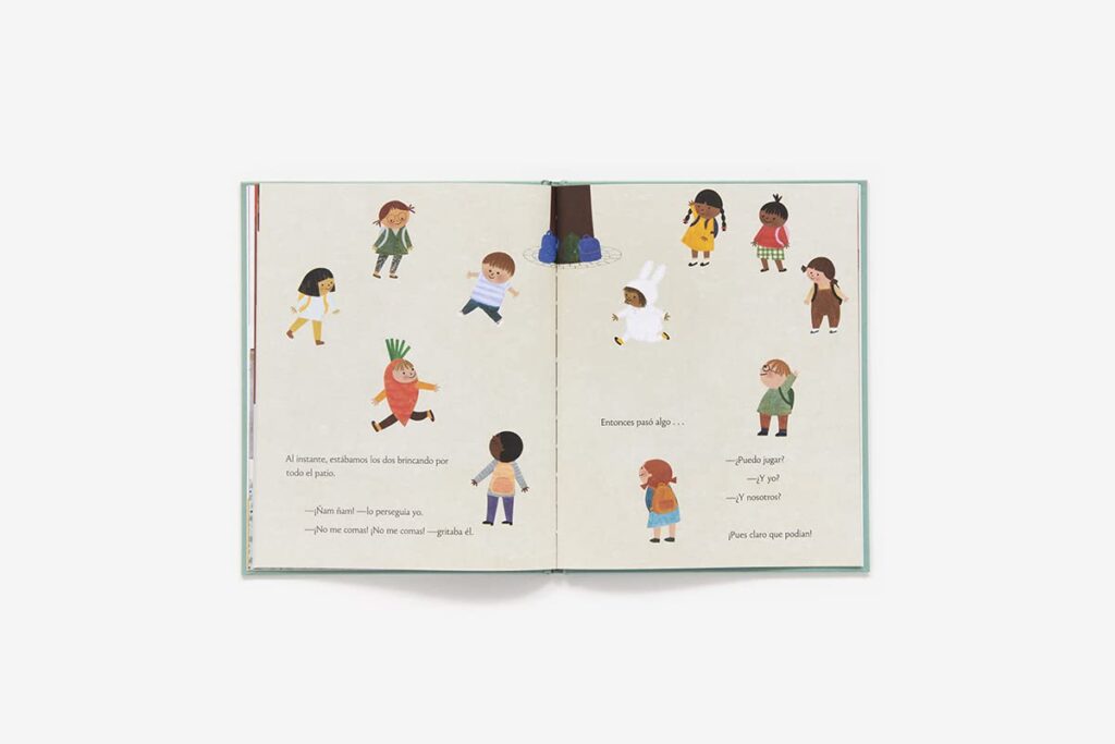 Dia de Disfraces is a charming illustrated book in Spanish about dressing up and being yourself, even when others aren’t with you.