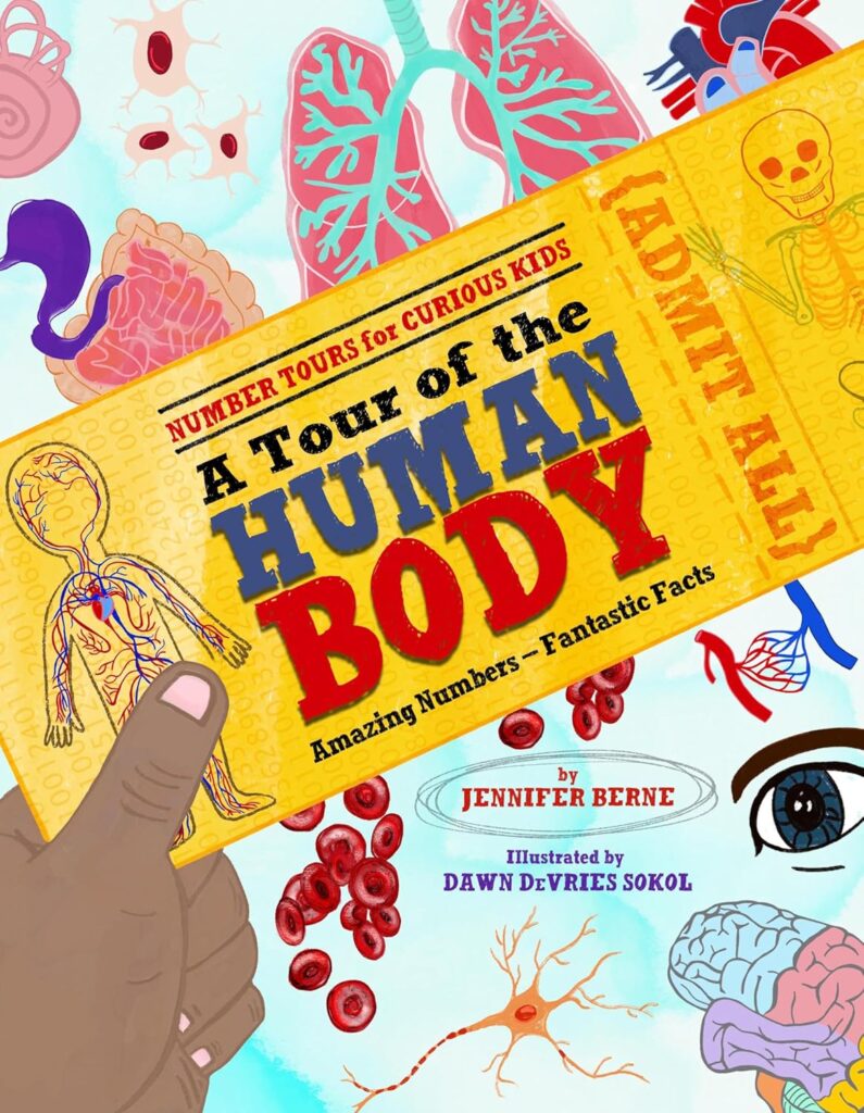 A Tour of the Human Body is an illustrated book that introduces this complex bag of bones and muscles to kids aged 5-9.