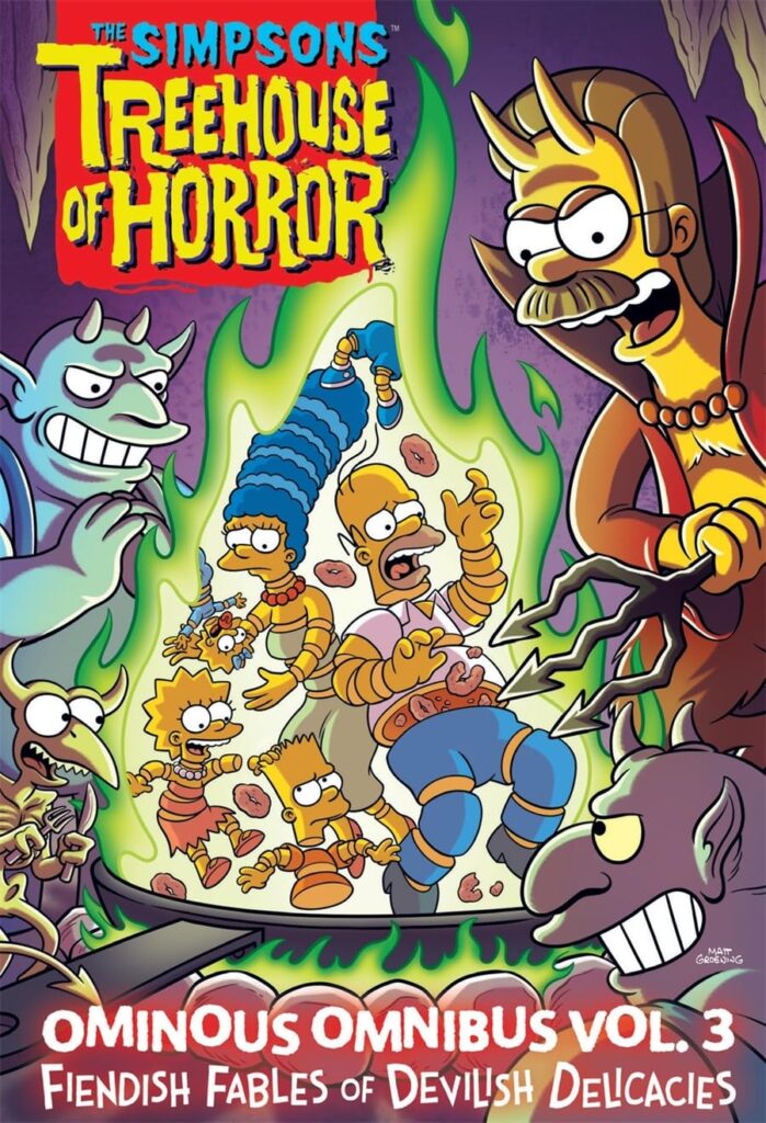 The Simpsons Treehouse of Horror Ominous Omnibus Vol. 3 is a collection of stories from the comic books that have stood the test of time.