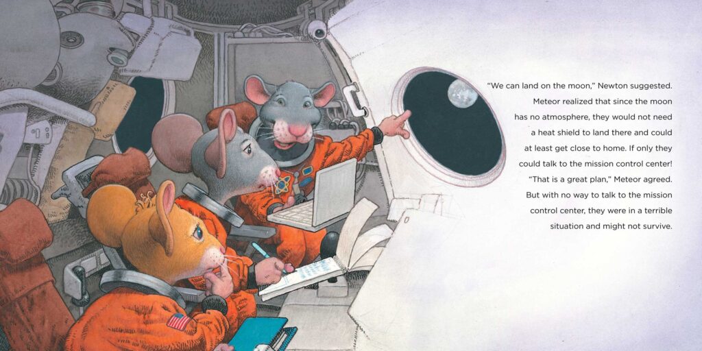 Mousetronaut Saves the World is an illustrated book with space action, mouse hijinks and wondrous adventure for early elementary ages.